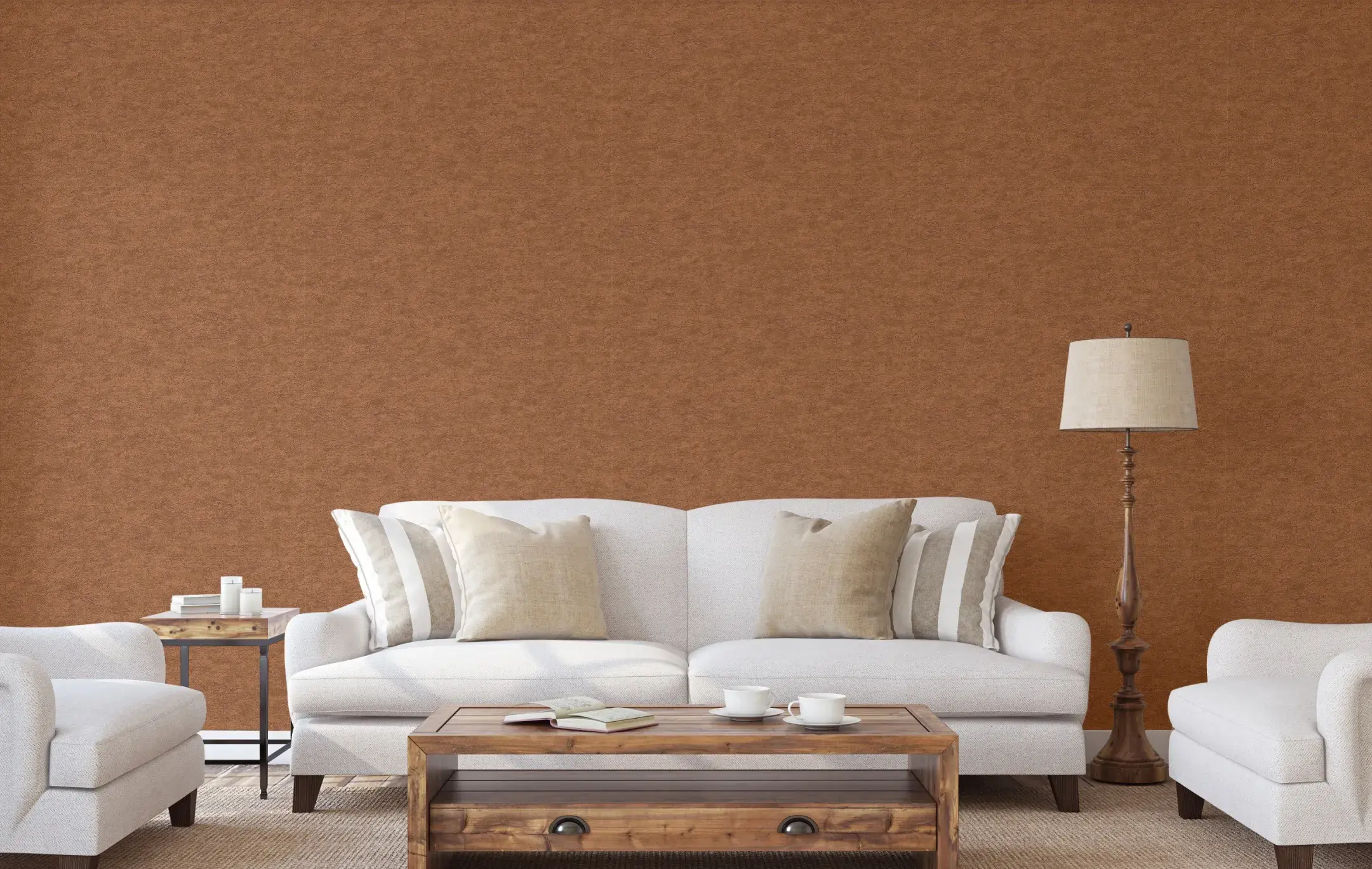 Brown Embossed Wallpaper – Metallic Rustic (7815-4) Brown Embossed Wallpaper – Metallic Rustic (7815-4)